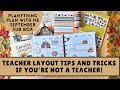PLAN WITH ME | Planything September Subscription box | How to make the teacher layout work for you!
