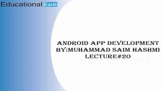 Progress Bar and Progress Dialog |Android App Development | Lecture#20 By Muhammad Saim Hashmi