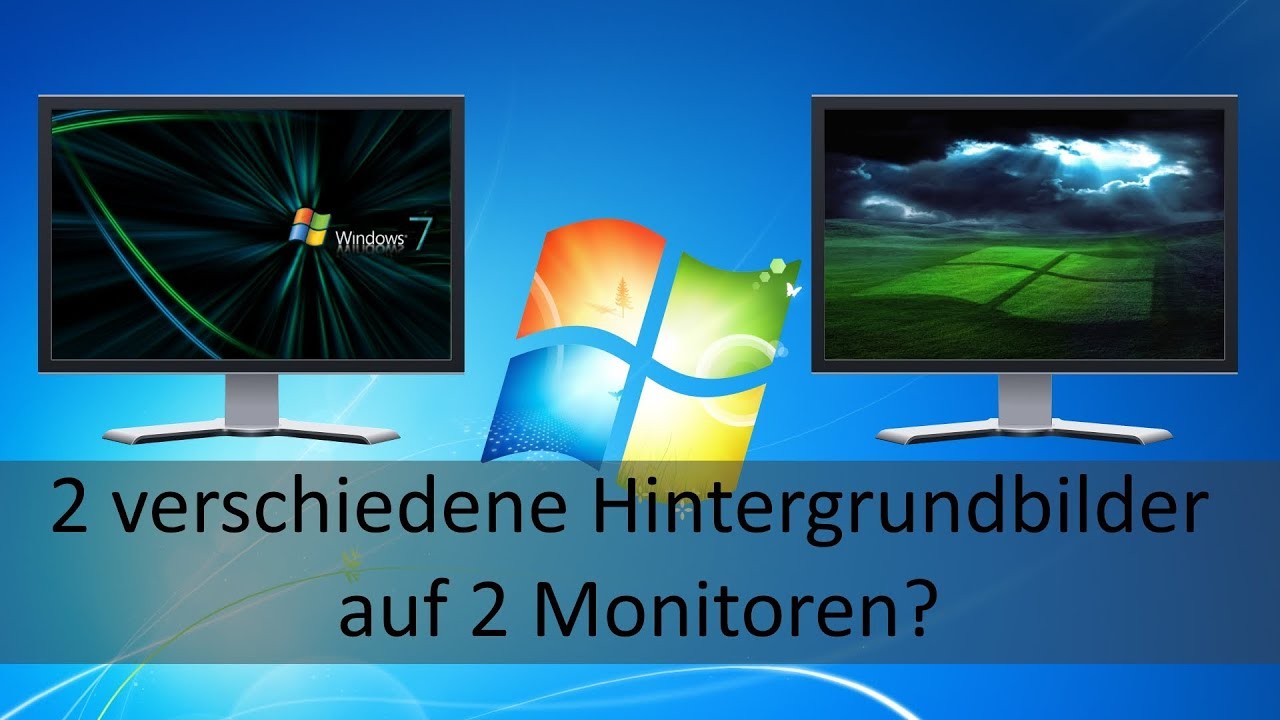 Windows 7 2 monitore desktop hintergrund