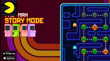 Pac man 1 - 5 level gameplay walkthrough Android part (1)