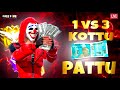 1v3 KOTTU 50 Rs PATTU | Telugu Freefire Live | Loyal 777⚡