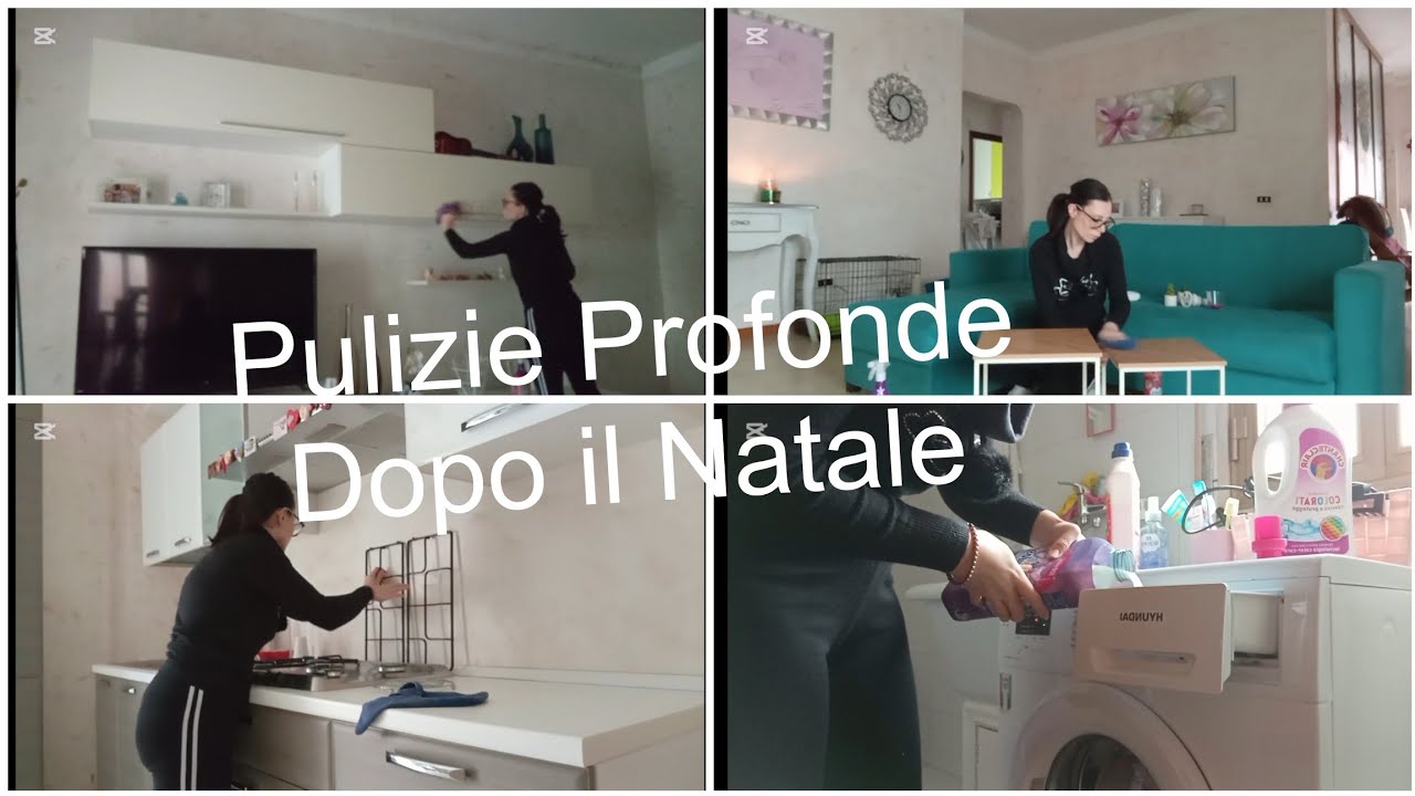 PULIZIE PROFONDE 💪🏻 🪣 🧽 🧴 DOPO IL NATALE 🌲