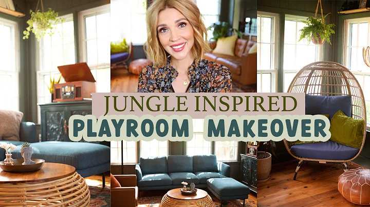 NEW Vintage Jungle Inspired Playroom Makeover w/Ca...