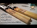 New Vic Firth Puregrit and Doubleglaze drum sticks review