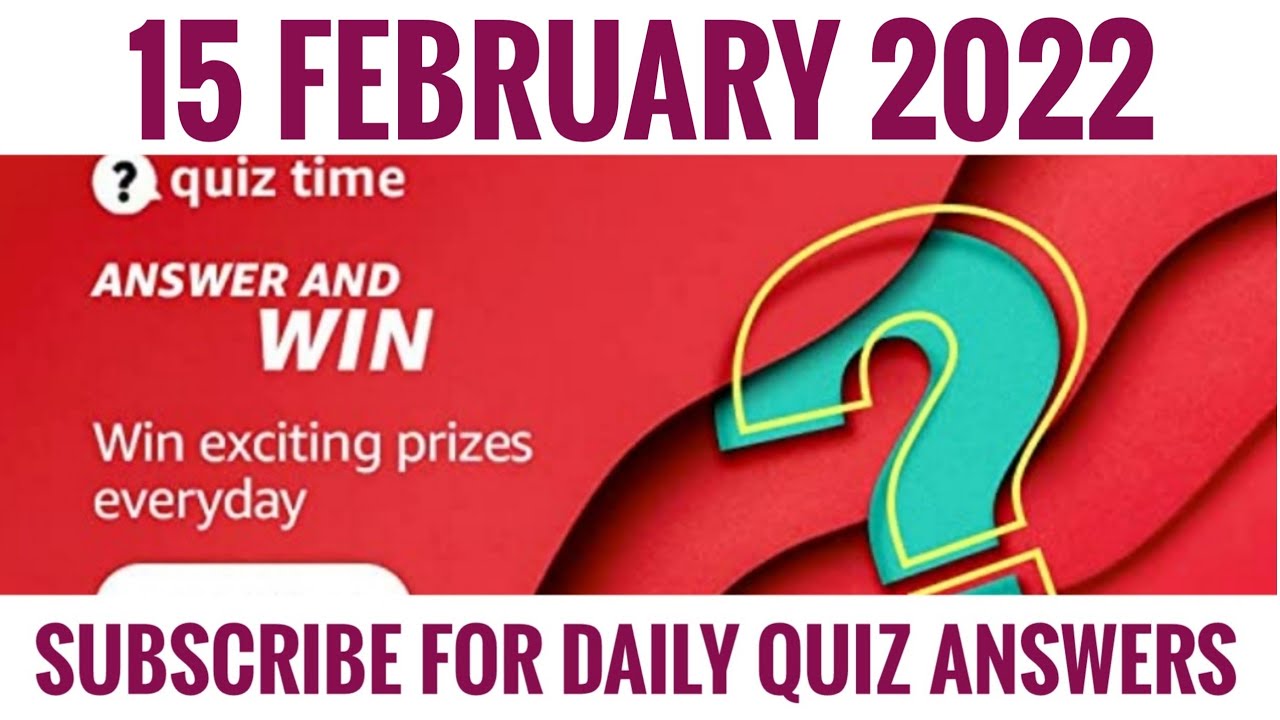 Amazon Quiz Answers Today | Win 1000 Amazon Pay Balance | 15 January 2022