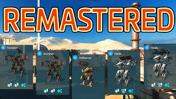 War Robots Scorpion Hellburnen Hawk Remastered Test Server Gameplay