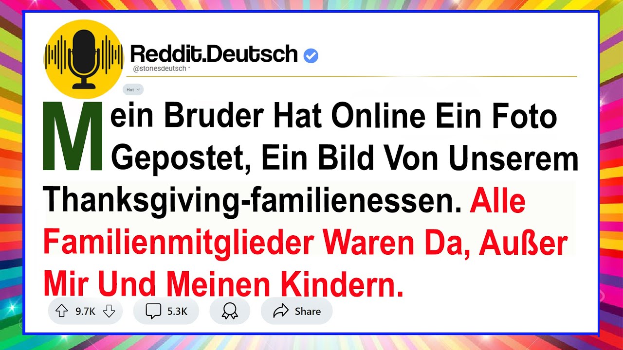 Mein Bruder Hat Online Ein Foto Gepostet, Ein Bild Von Unserem Thanksgiving-familienessen...