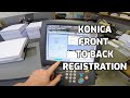Both Sides Adjustment on Konica Minolta C6500 Digital Presses, Front to Back Image Registration