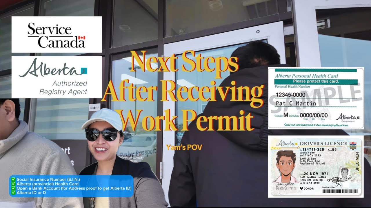 Spousal Work Permit Approved in Canada (Inland PR) | Next Steps: SIN, Health Card, Alberta ID & Bank