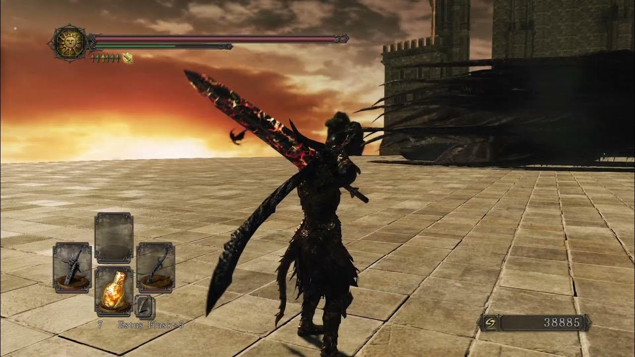 DS2 SOTFS Curved Nil great sword and Smelter Swords power stance. YouTube