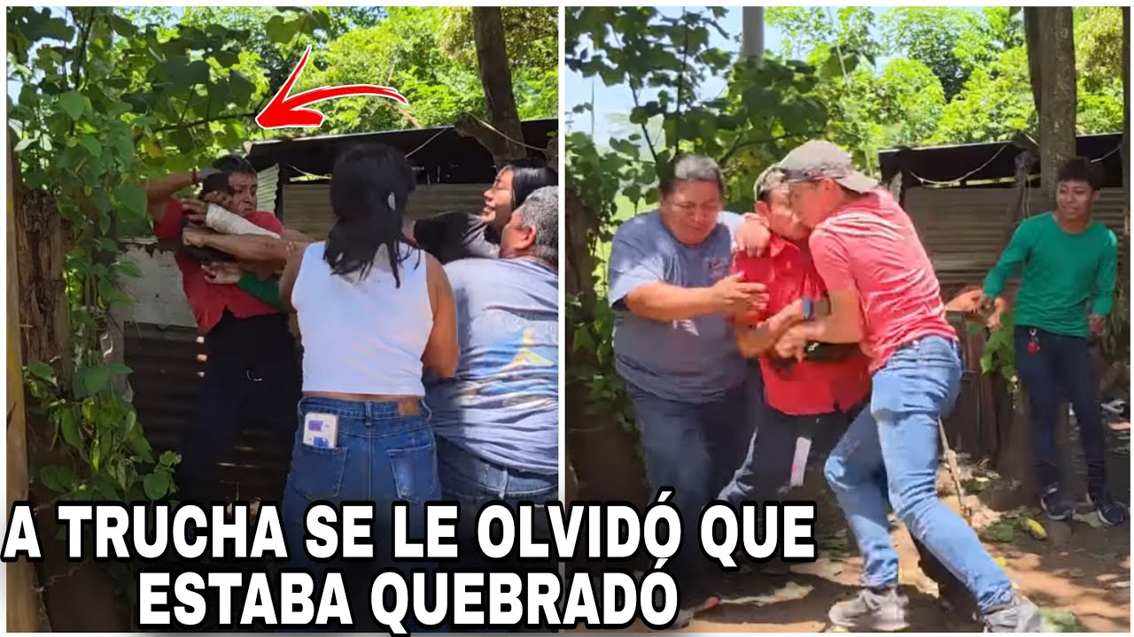 Trucha hoy si Encontro a su Padr3/Asta se le 0lvidó que estaba Quebr4do del Brazo/