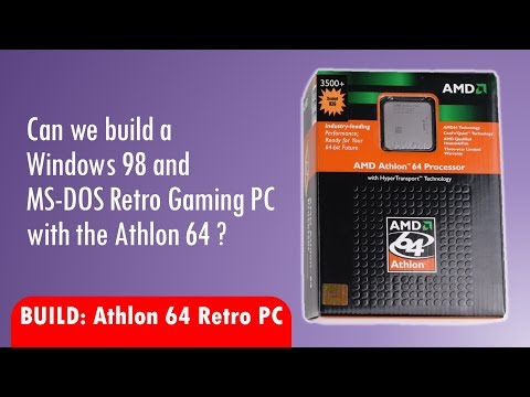 Building a cheap Windows 98 and DOS Retro Gaming PC with AMD Athlon 64 processor