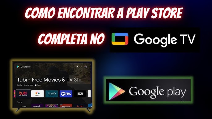 Onde fica a Play Store na Google TV da TCL? 