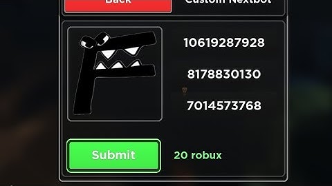 Adding Letter F from the Alphabet Lore in the Custom Bot in Evade