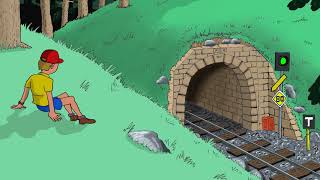 OpenToonz 2D animation  Train spotter scene 1 (an OpenToonz animation)