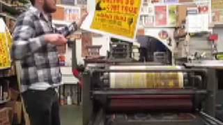 Martin Luther King and Barack Obama Inauguration Poster - Hand Printed Letterpress