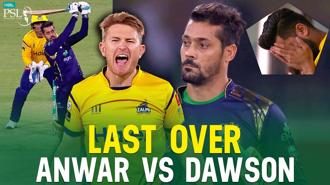 Anwar Ali vs Liam Dawson: HBL PSL 2018’s CRAZIEST Last Over Finish! | HBL PSL 2018 | M1F1A