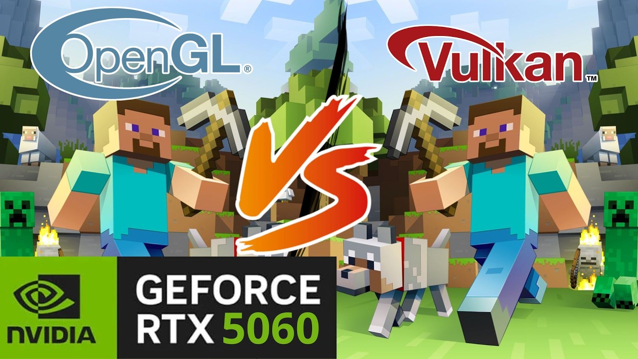 Minecraft OpenGL vs Vulkan - RTX 5060 + RYZEN 5 5600G/GT + 16GB RAM ...