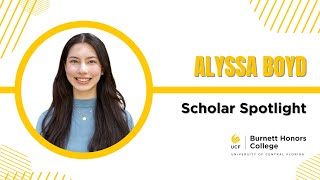 Scholar Spotlight: Alyssa Boyd
