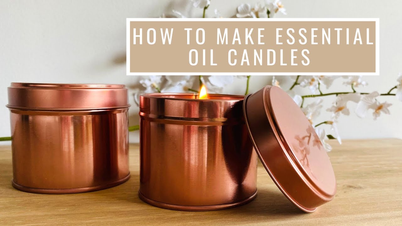 How to Make Essential Oil Candles  DIY Candle Making Tutorial 