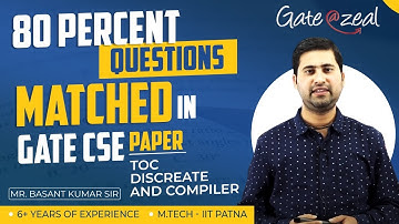 80 Percent Questions Matched in Gate CSE Paper | Gate at Zeal