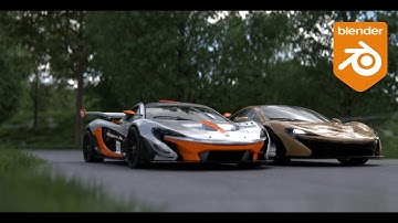 Forest Race Track | Blender 3D Animation(cycles)