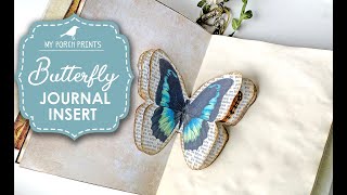 Butterfly Junk Journal 3-D Insert MPP