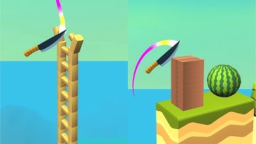 Knife Jump! Very Satisfying And Relaxing ASMR Slicing Game