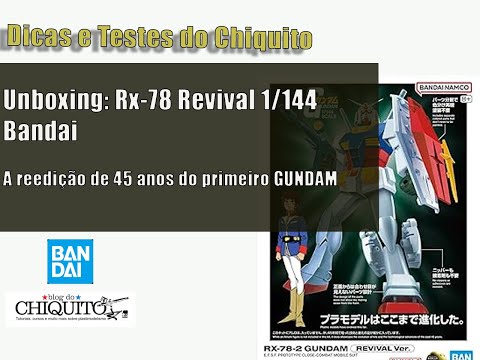 Unboxing: Gundam Rx-78 bandai 1/144