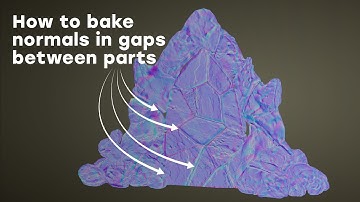 Blender tip. Quick tutorial. How to fix issue with overlapping normal maps on nearby parts.