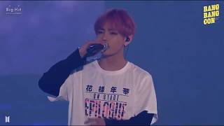 [2016 BTS LIVE 화양연화 ON STAGE : EPILOGUE] Taehyung cried while singing 'Whalien 52'  T_T