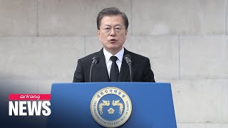 President Moon urges lawmakers to pass bill on April 3 Jeju Incident
