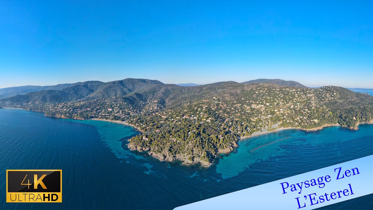 Var, Massif de l'Estérel , drone 4k, plage / French Riviera