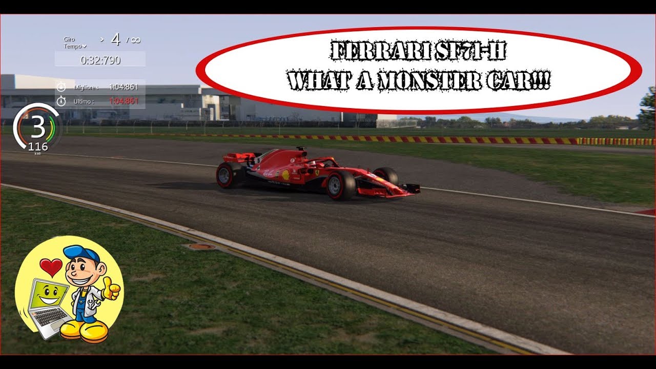 ASSETTO CORSA - ACFL FERRARI SF71H - HOW DAMN FAST IS IT?!?!?! 7 LAPS ON FIORANO TEST TRACK