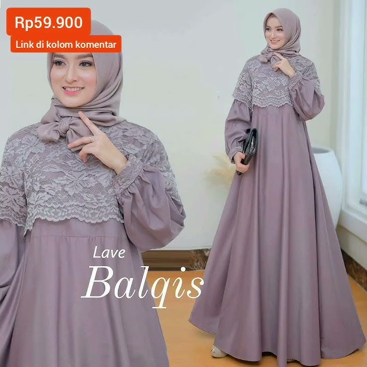BALQIS MAXY DRESS GAMIS BRUKAT IMPORT PREMIUM MATT FASHION BAJU GAUN MAXI BROKAT POLOS WANITA PESTA