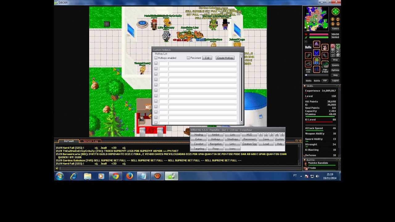 Como Usar o Elf Bot Ng 8 6 No DBOBRASIL - YouTube