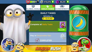 Ghost Minion Rush Mini Prize Pod  & Daily Tasks Completed Rewards gameplay walkthrough ios & android