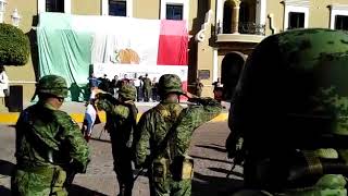 Realizan evento cívico en San Ignacio para honrar a la bandera nacional