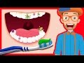 Tooth brushing song by blippi  2minutes brush your teeth for kids