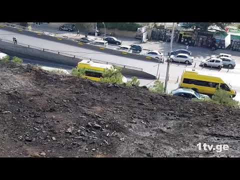 ადგილი, რომელიც ცირკის მიმდებარე ტერიტორიაზე ხანძრის შედეგად დაიწვა