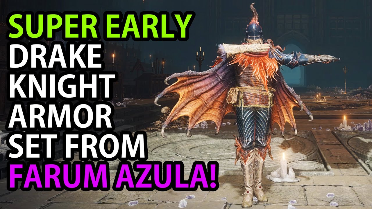 ELDEN RING SUPER EARLY DRAKE KNIGHT ARMOR SET ACCESS IN CRUMBLING