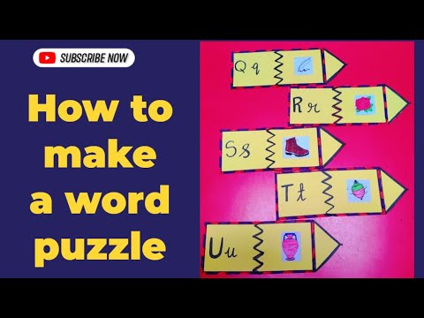 #schoolproject || How to make a word puzzle for preprimary || word puzzle Q - U . @sumanart