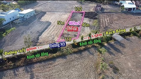 482m2 giá 4.5tr/m2 Tân Lân - Cần Đước - Long An. 0968.079.561