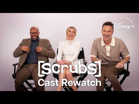 Zach Braff, Donald Faison & Sarah Chalke Watch Classic Scrubs Moments