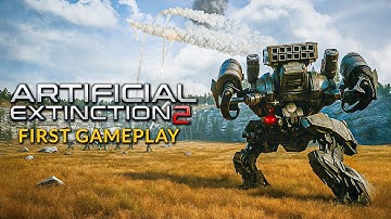 ARTIFICIAL EXTINCTION 2 First Gameplay Demo | New SCI-FI RTS Game like Sanctum 2