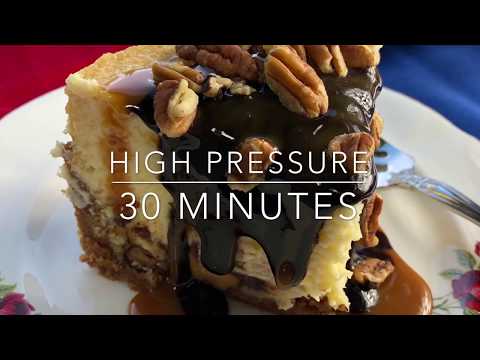 Pressure Cooker Turtle Cheesecake