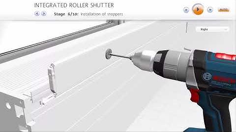 Integrated roller shutter