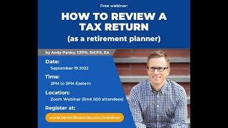 How to Review a Tax Return (as a Retirement Planner) by Retirement Planning Education 5,291 views 1 year ago 1 hour, 19 minutes