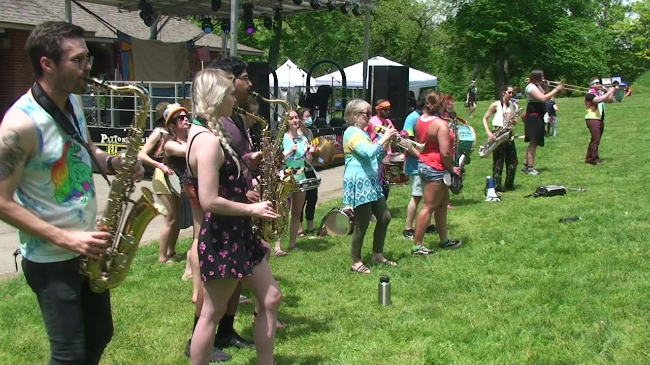 May Day Marching Band 5/14/22 Pittonkatonk, Vietnam Veterans Pavillion, Schenley Park
