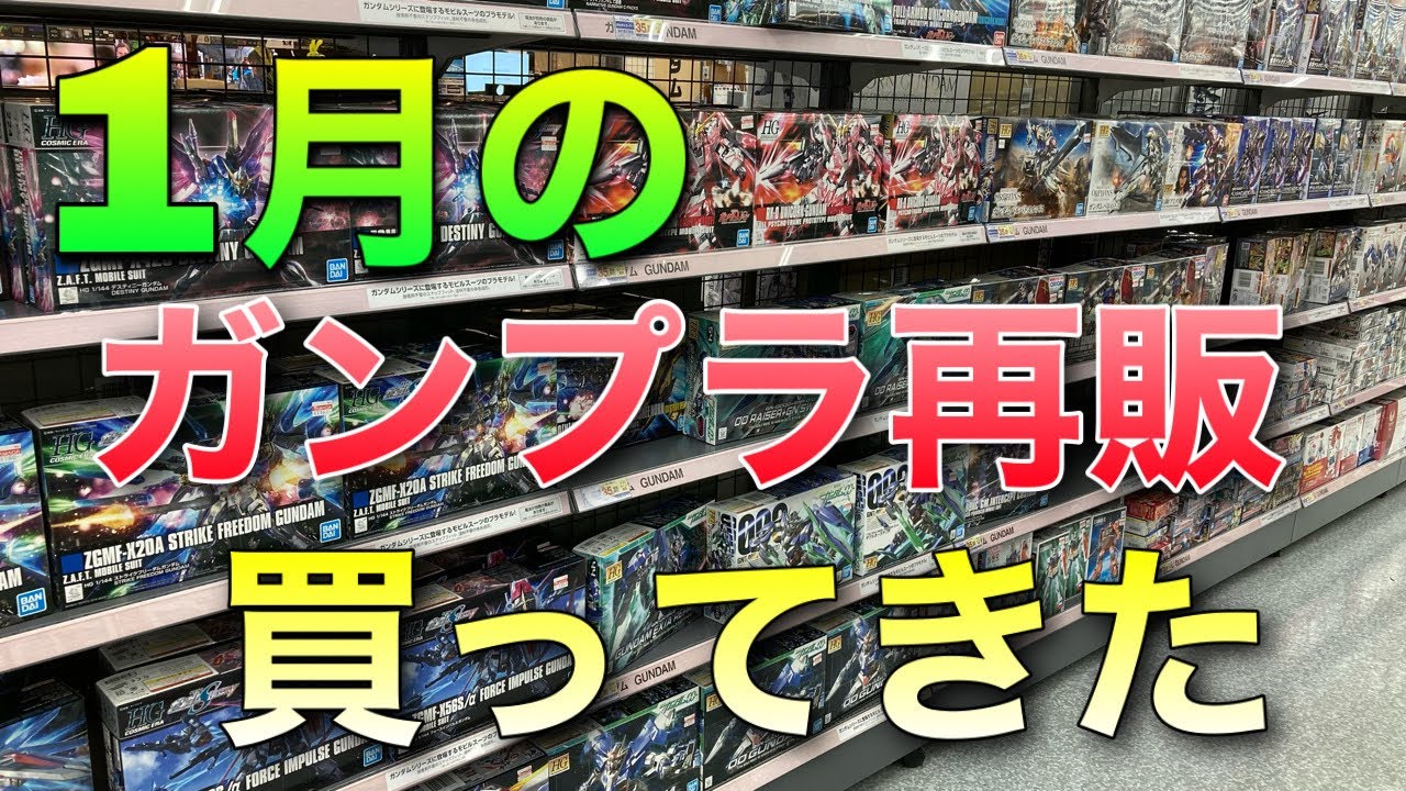 I bought the January Gunpla resale! I finally got that unexpected